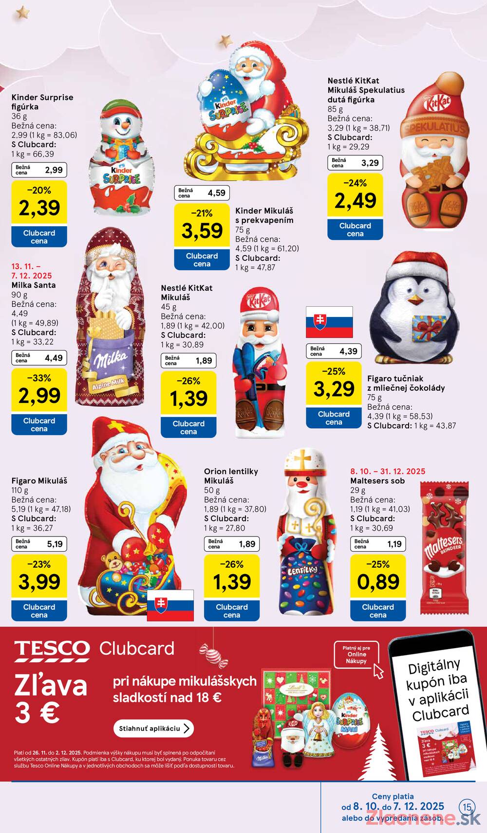 Leták Tesco - Tesco malé hypermarkety od 26.11. do 2.12.2025 - strana 15 Leták Tesco - Tesco malé hypermarkety od 26.11. do 2.12.2025 - strana 15