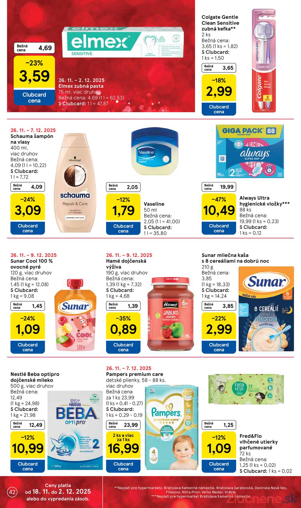 Leták Tesco - Tesco malé hypermarkety od 26.11. do 2.12.2025 - strana 42 Leták Tesco - Tesco malé hypermarkety od 26.11. do 2.12.2025 - strana 42