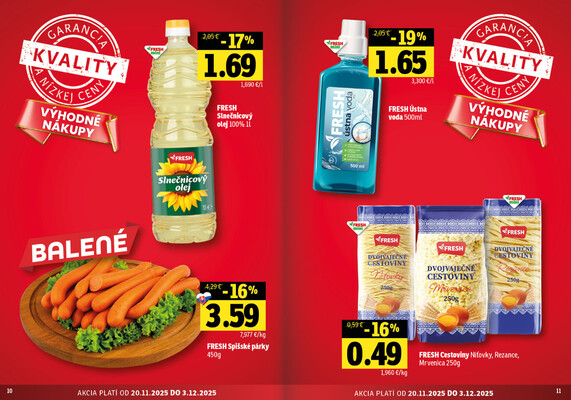 Leták Fresh
		  platný do 3.12.2025 - strana 6