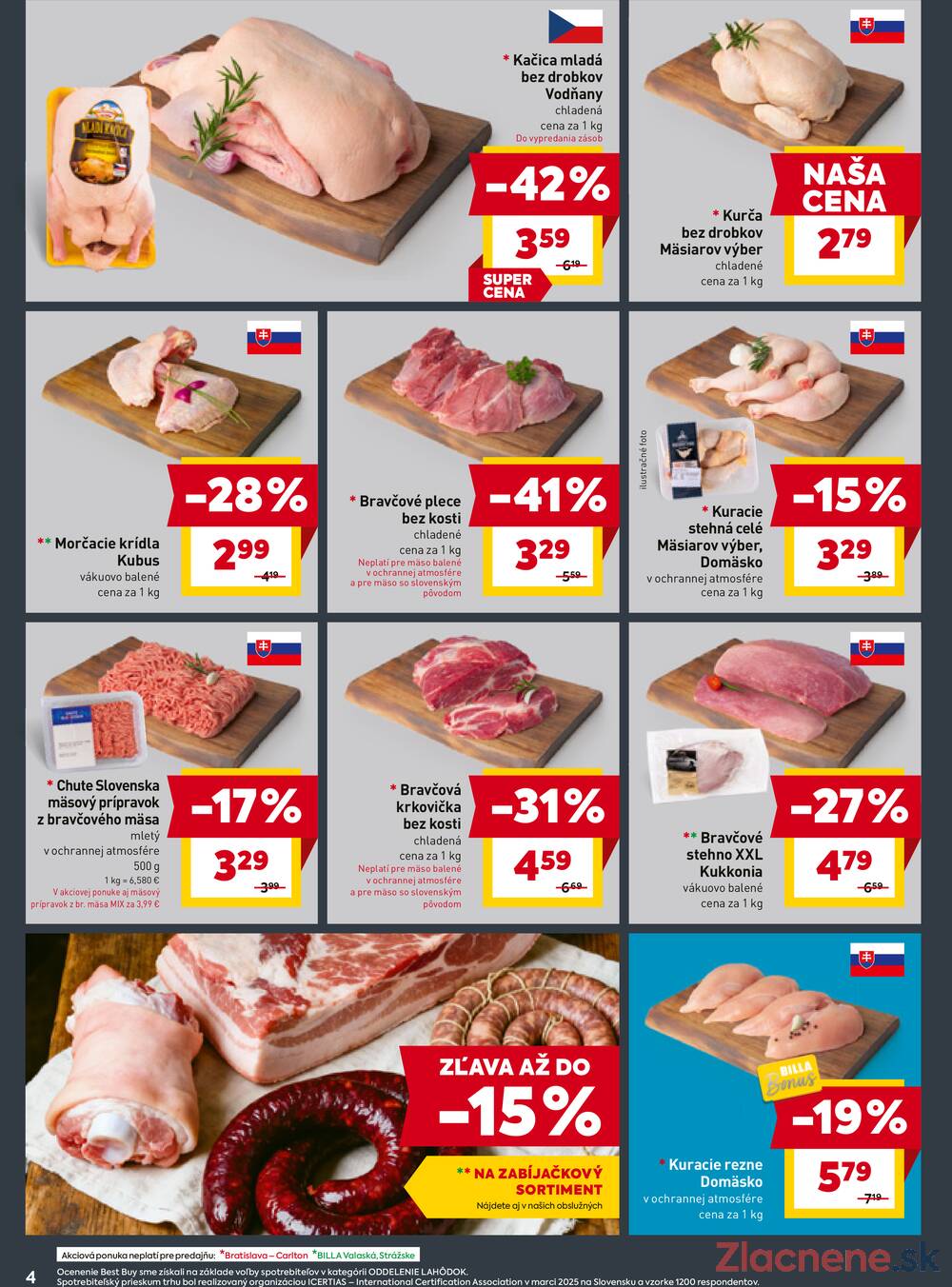 Leták Billa
platný do 2.12.2025 - strana 4