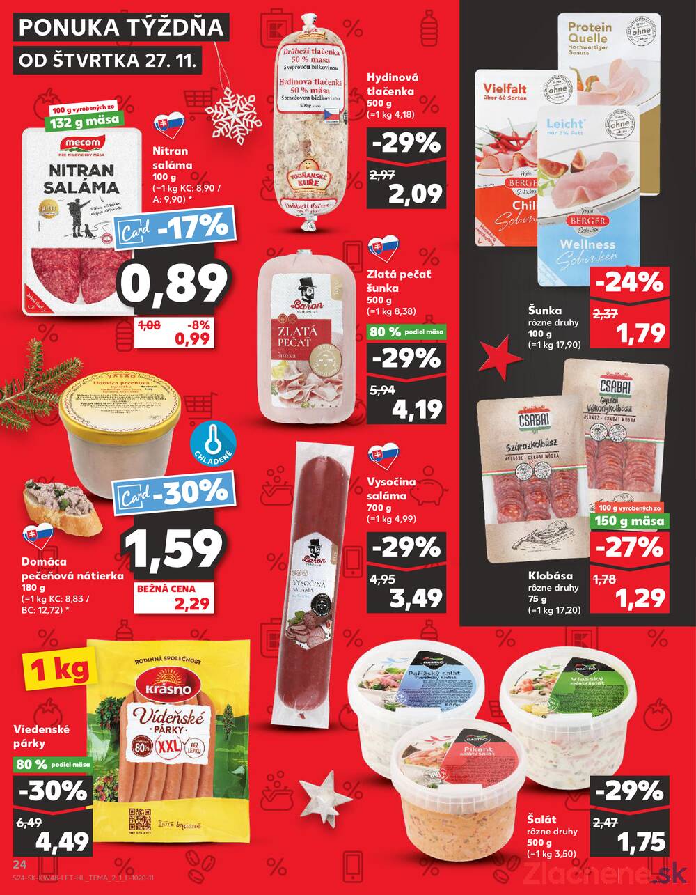 Leták Kaufland - Kaufland 27.11. - 3.12. - Kaufland Púchov - strana 24
