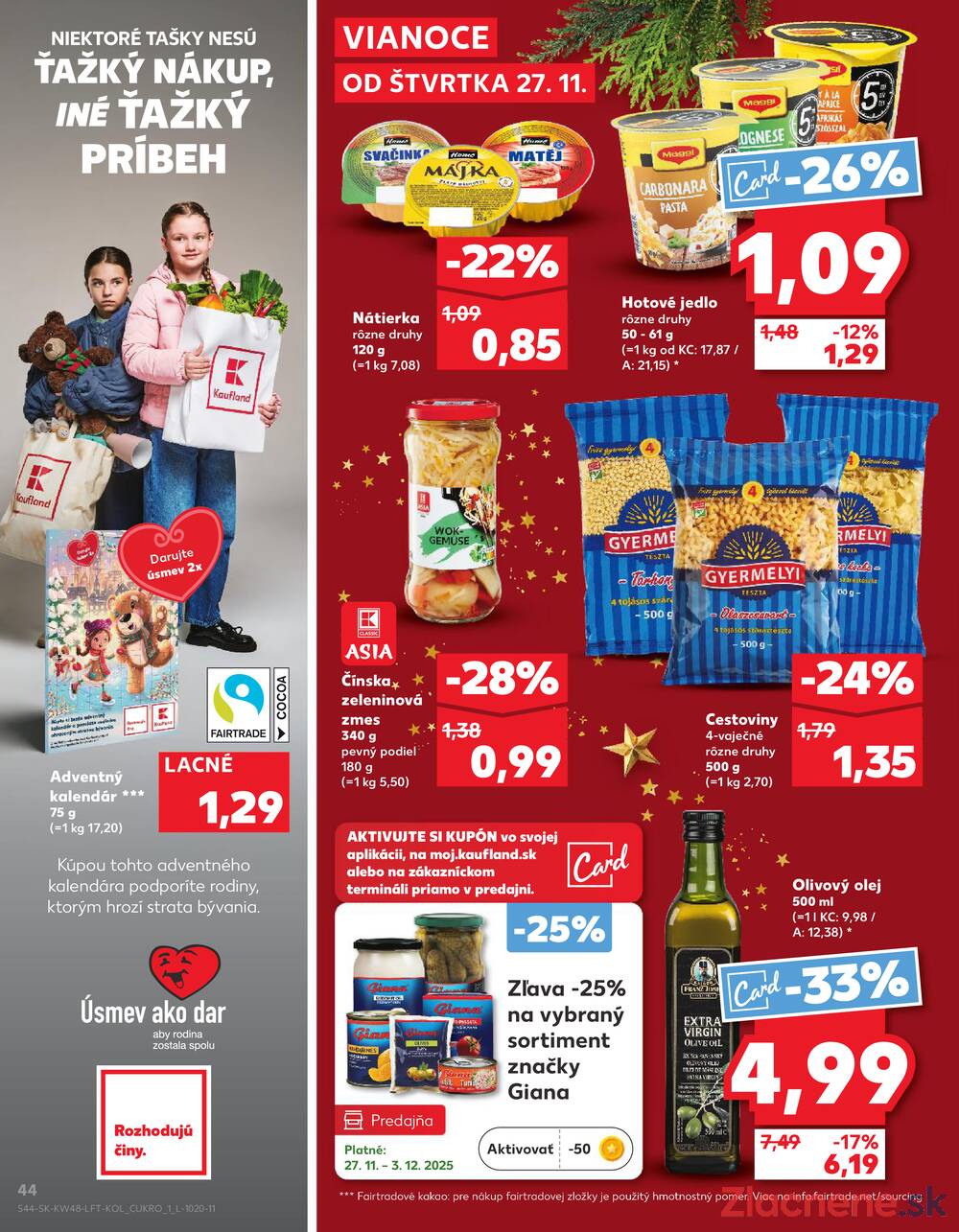 Leták Kaufland - Kaufland 27.11. - 3.12. - Kaufland  Bratislava - Zahorska Bystrica - strana 44