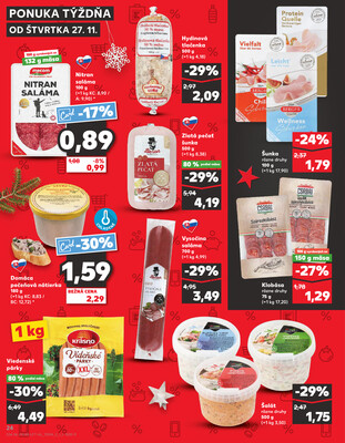 Kaufland 27.11. - 3.12. - Kaufland  Bratislava - Zahorska Bystrica