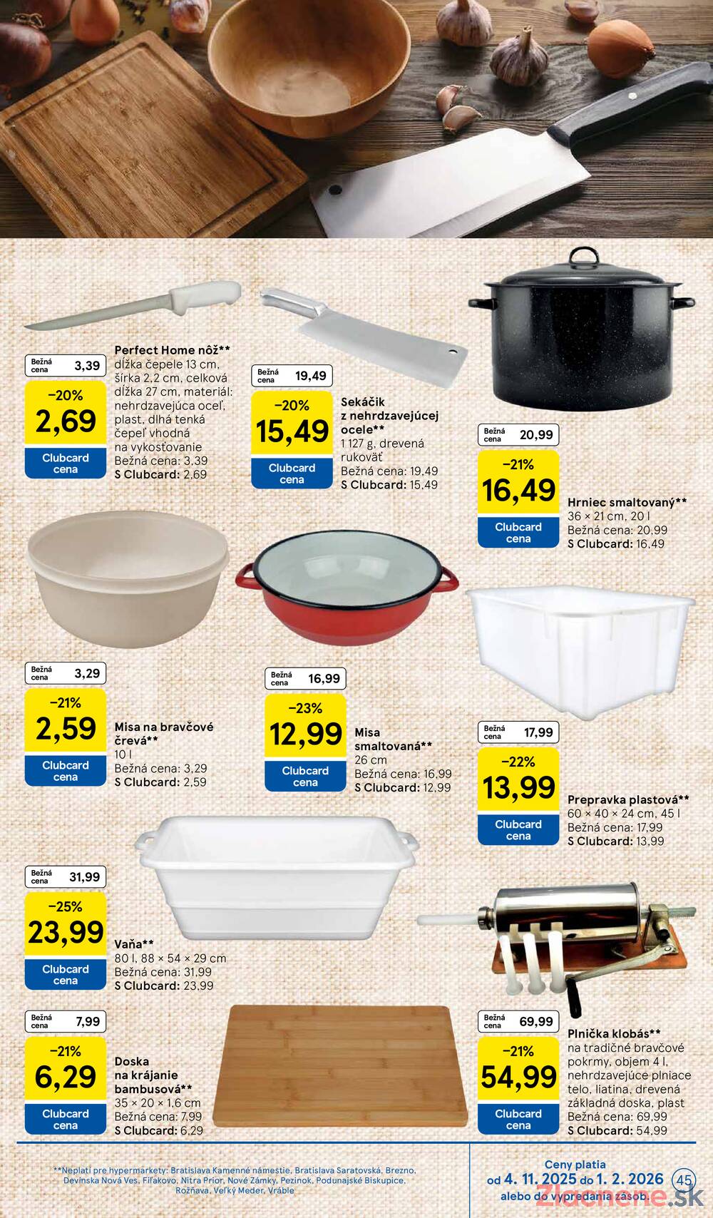 Leták Tesco
		  platný do 7.12.2025 - strana 45