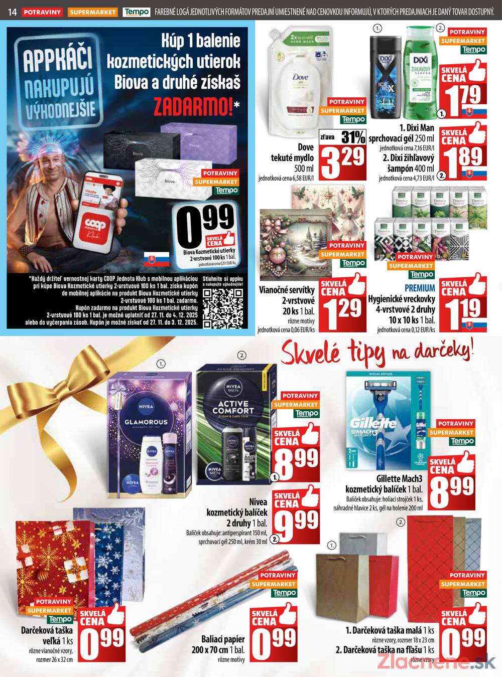 Leták COOP Jednota Slovensko
		  platný do 3.12.2025 - strana 14