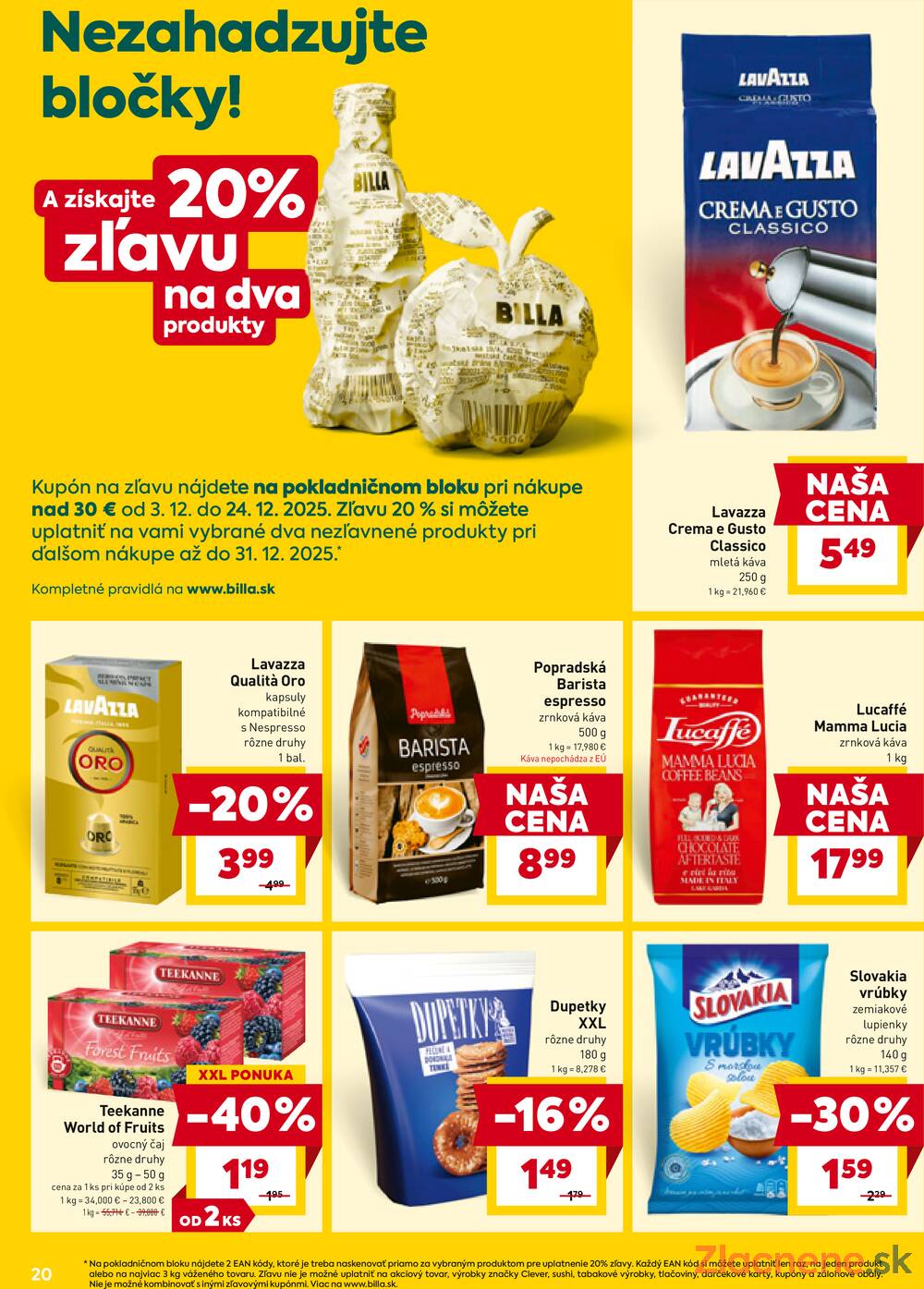 Leták Billa - Billa od 10.12. do 16.12.2025 - strana 20 Leták Billa - Billa od 10.12. do 16.12.2025 - strana 20