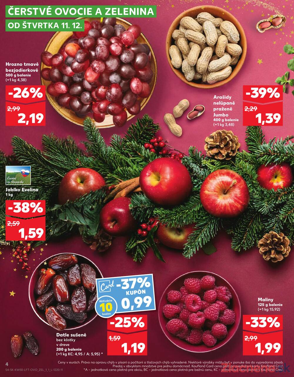 Leták Kaufland - Kaufland 11.12. - 17.12. - Kaufland  Bratislava - Zahorska Bystrica - strana 4