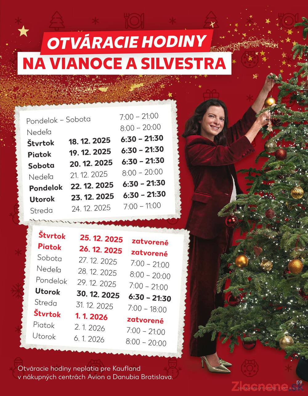 Leták Kaufland - Kaufland 18.12. - 24.12. - Kaufland Spišská Nová Ves - strana 59
