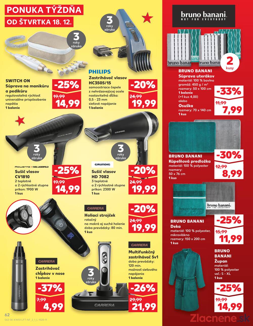 Leták Kaufland - Kaufland 18.12. - 24.12. - Kaufland Hlohovec - strana 62