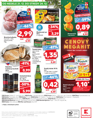 Kaufland 18.12. - 24.12. - Kaufland Žiar nad Hronom