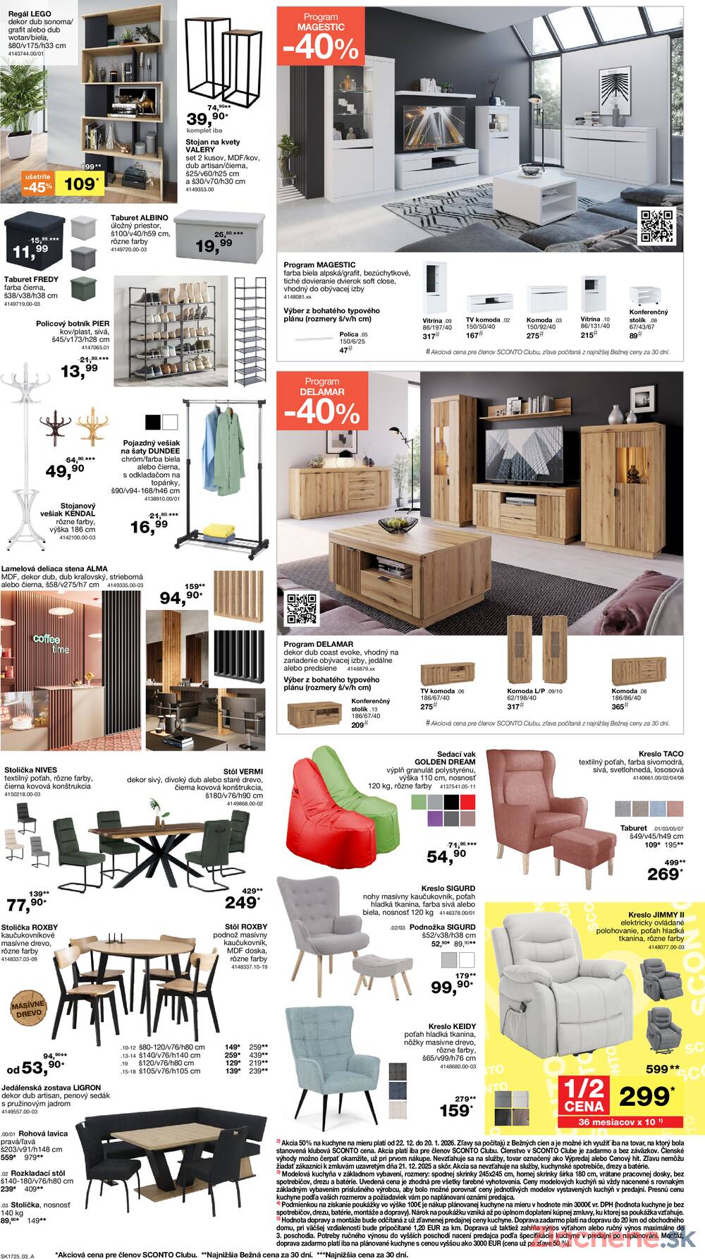 Leták SCONTO nábytok - Sconto nábytok od 22.12. do 20.1.2026 - strana 3
