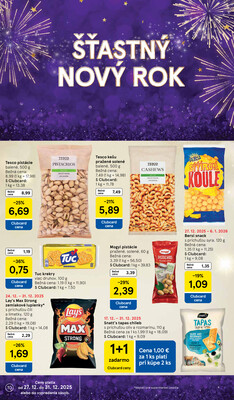 Tesco supermarkety od 27.12. do 31.12.2025