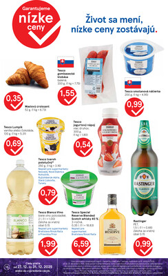 Tesco supermarkety od 27.12. do 31.12.2025