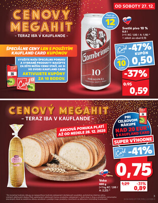 Kaufland 27.12. - 31.12. - Kaufland Bardejov