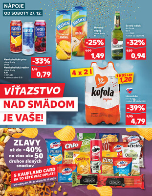 Kaufland 27.12. - 31.12. - Kaufland Bardejov