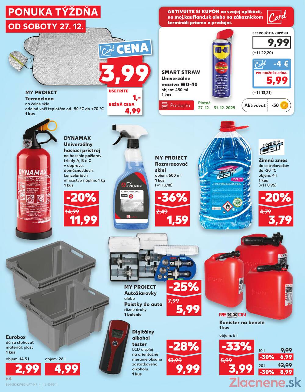 Leták Kaufland - Kaufland 27.12. - 31.12. - Kaufland Zlaté Moravce - strana 64