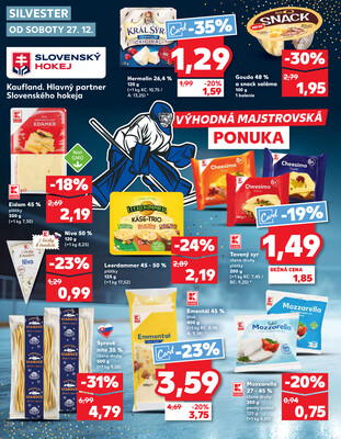 Kaufland 27.12. - 31.12. - Kaufland Zlaté Moravce