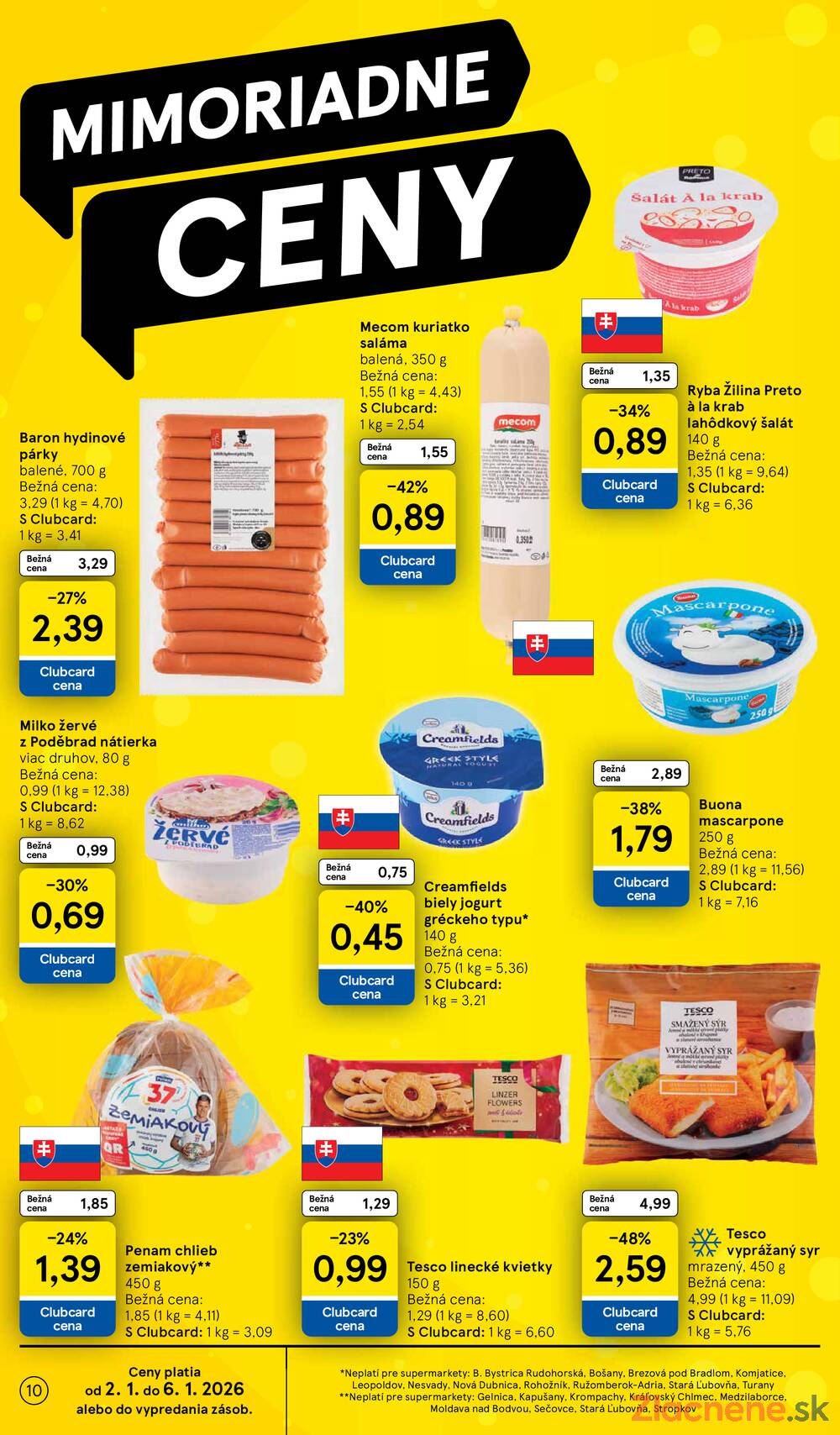 Leták Tesco - Tesco supermarkety od 2.1. do 6.1.2026 - strana 10 Leták Tesco - Tesco supermarkety od 2.1. do 6.1.2026 - strana 10