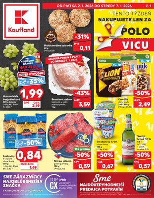Leták Kaufland 2.1. - 7.1. - Kaufland Bytča
