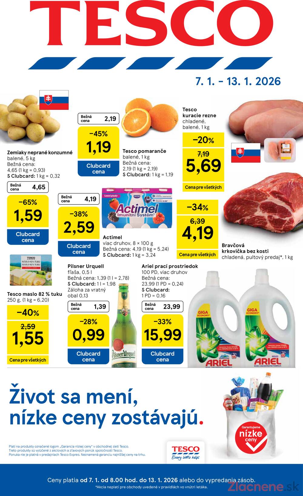 Leták Tesco - Tesco malé hypermarkety od 7.1. do 13.1.2026 - strana 1
