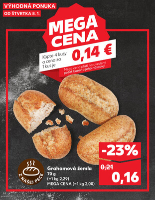Kaufland 8.1. - 14.1. - Kaufland Bardejov