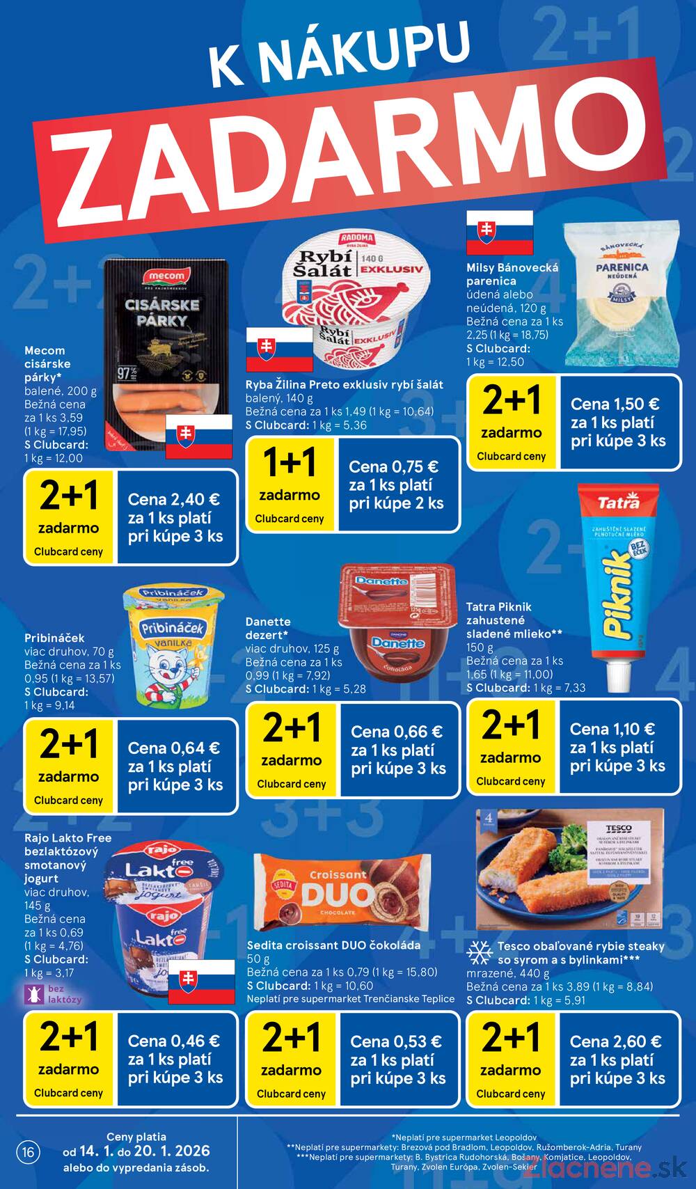 Leták Tesco - Tesco supermarkety od 14.1. do 20.1.2026 - strana 16