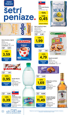 Tesco supermarkety od 14.1. do 20.1.2026
