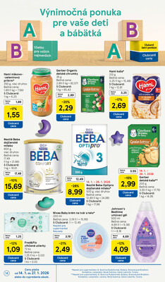 Tesco supermarkety od 14.1. do 20.1.2026