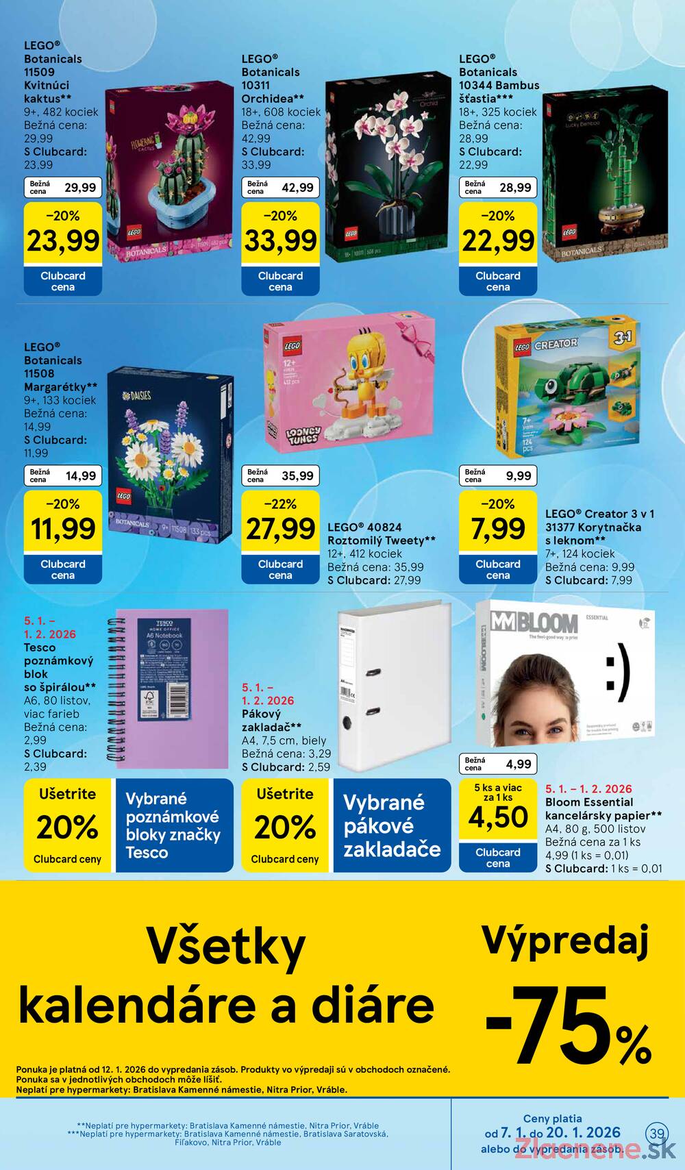 Leták Tesco - Tesco malé hypermarkety od 14.1. do 20.1.2026 - strana 39