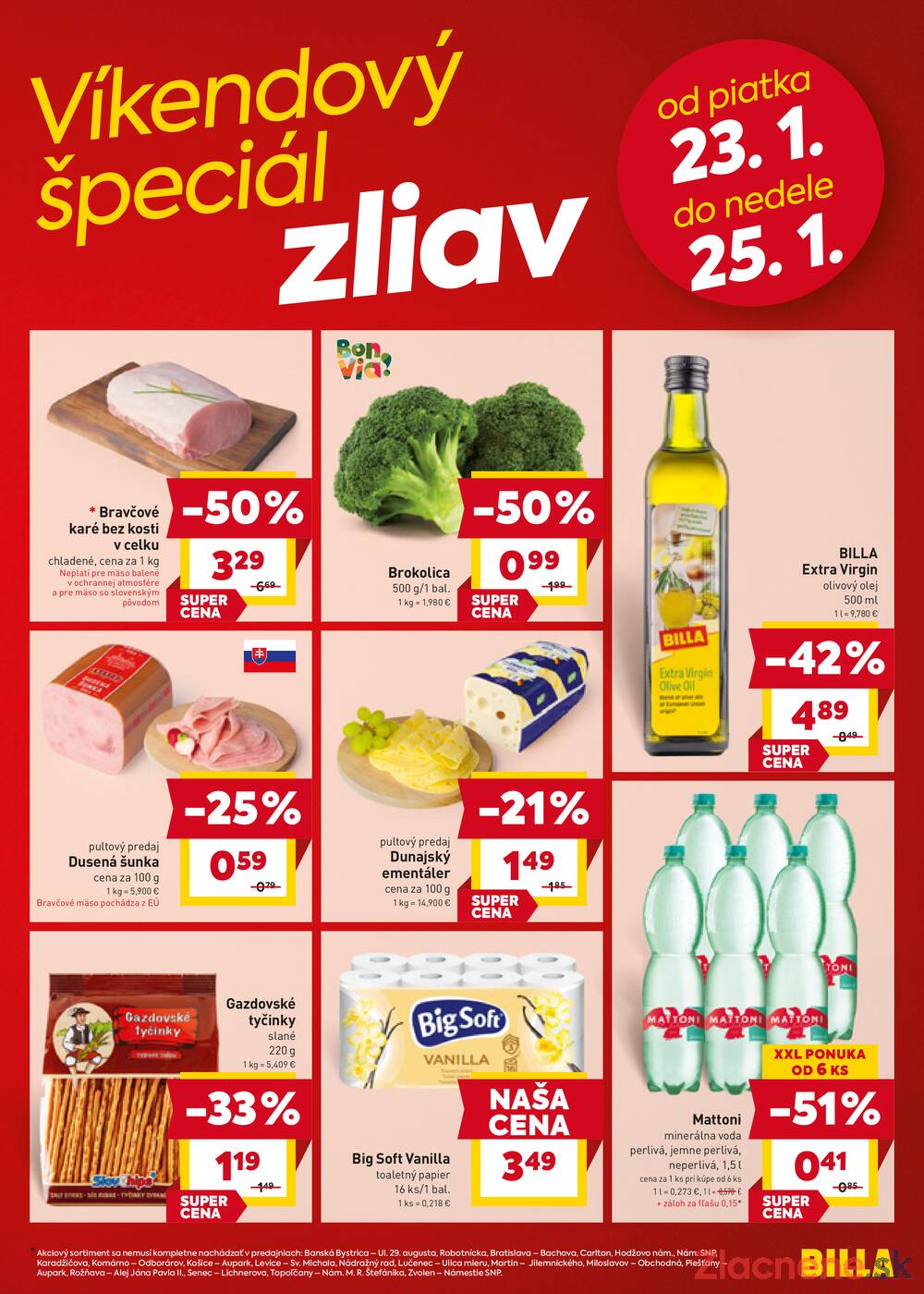 BILLA od 21.1. do 27.1.2026