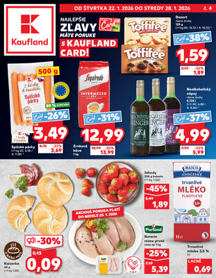Leták Kaufland 22.1. - 28.1. - Kaufland Žiar nad Hronom