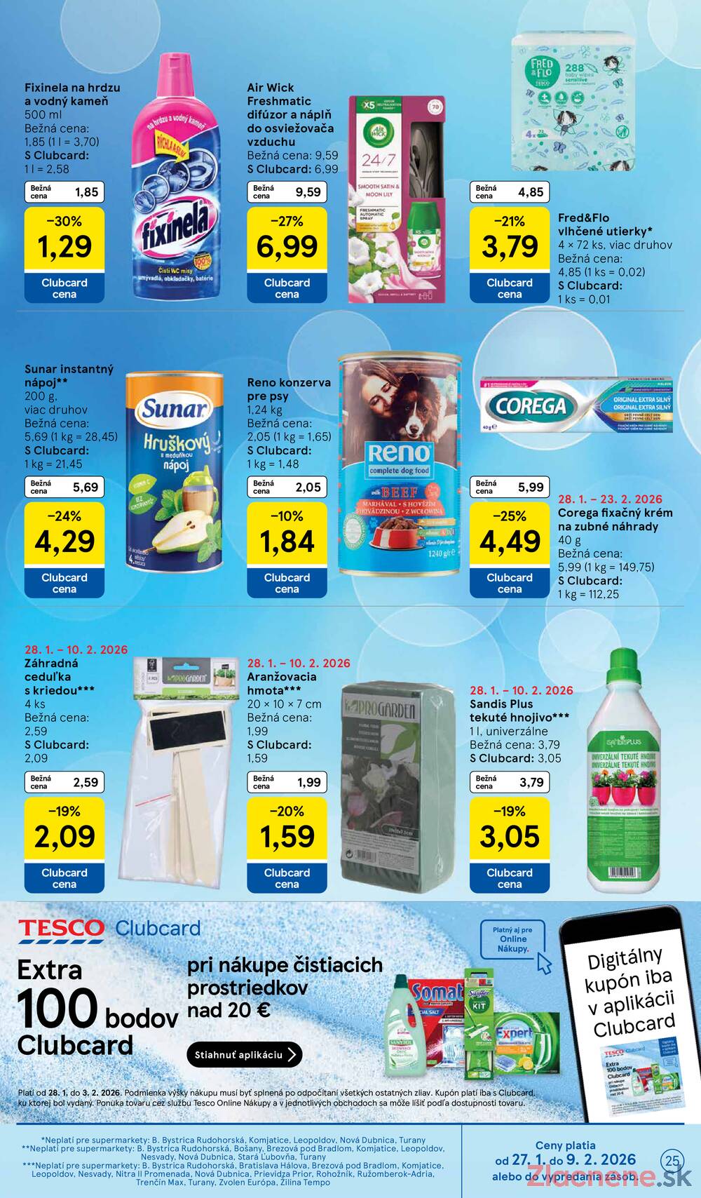 Tesco supermarkety od 28.1. do 3.2.2026