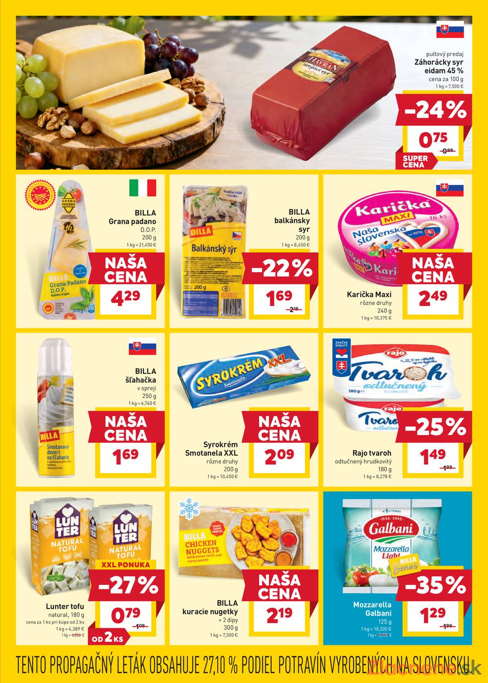 BILLA od 28.1. do 3.2.2026