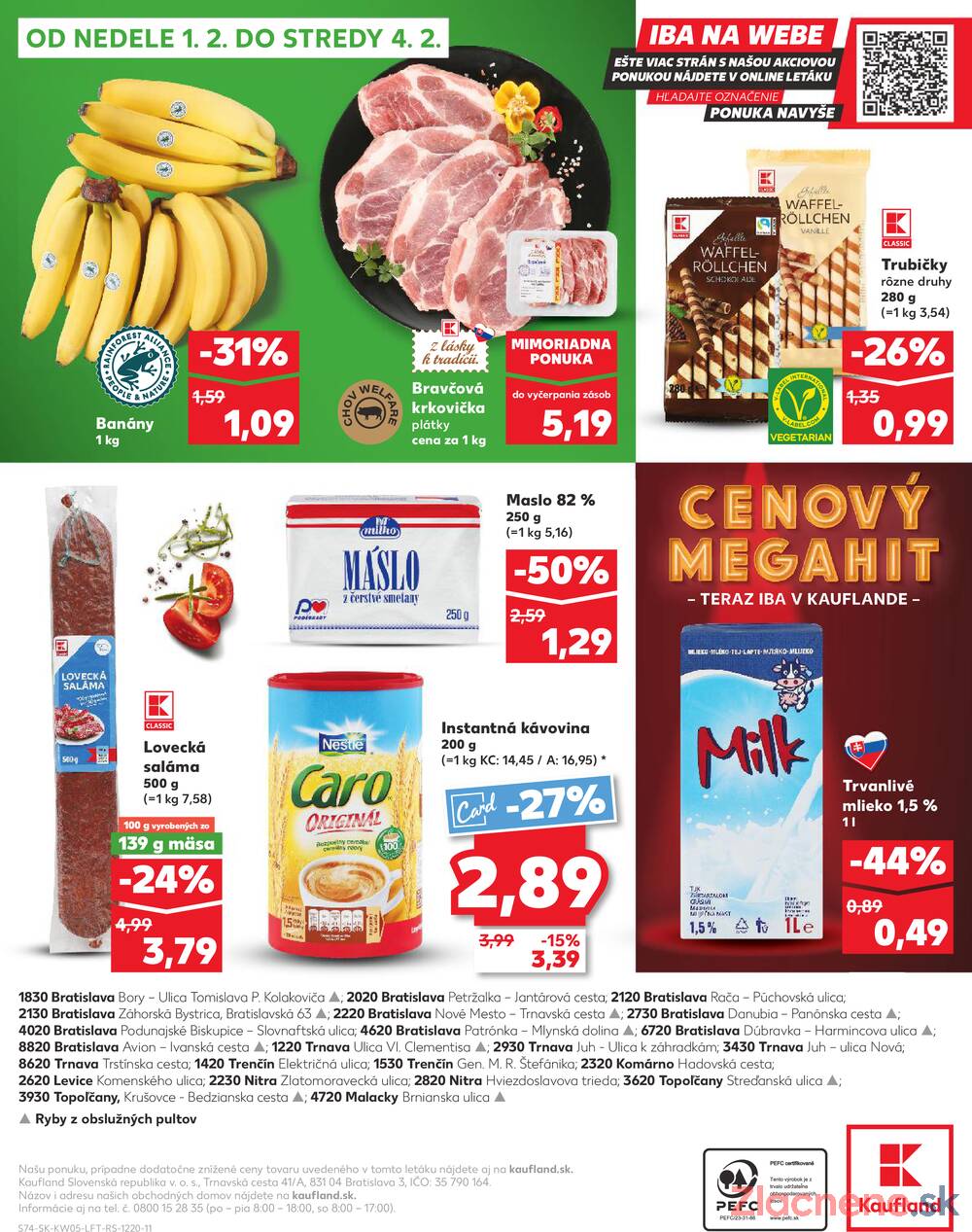 Leták Kaufland - Kaufland 29.1. - 4.2. - Kaufland Nitra - Čermáň - strana 74