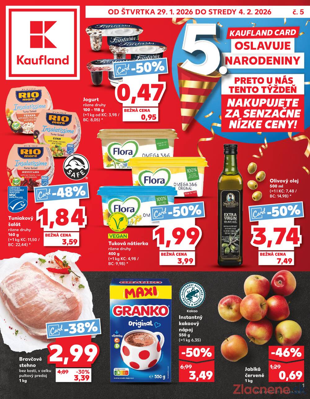 Leták Kaufland - Kaufland 29.1. - 4.2. - Kaufland Považská Bystrica - Centrum - strana 1