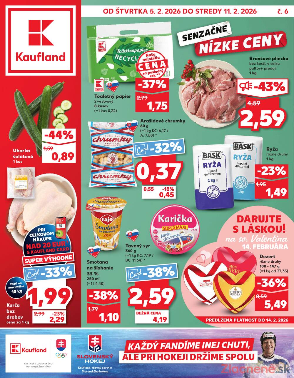 Leták Kaufland - Kaufland 5.2. - 11.2. - Kaufland Humenné - strana 1
