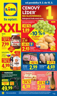 Leták Lidl do 15.2.