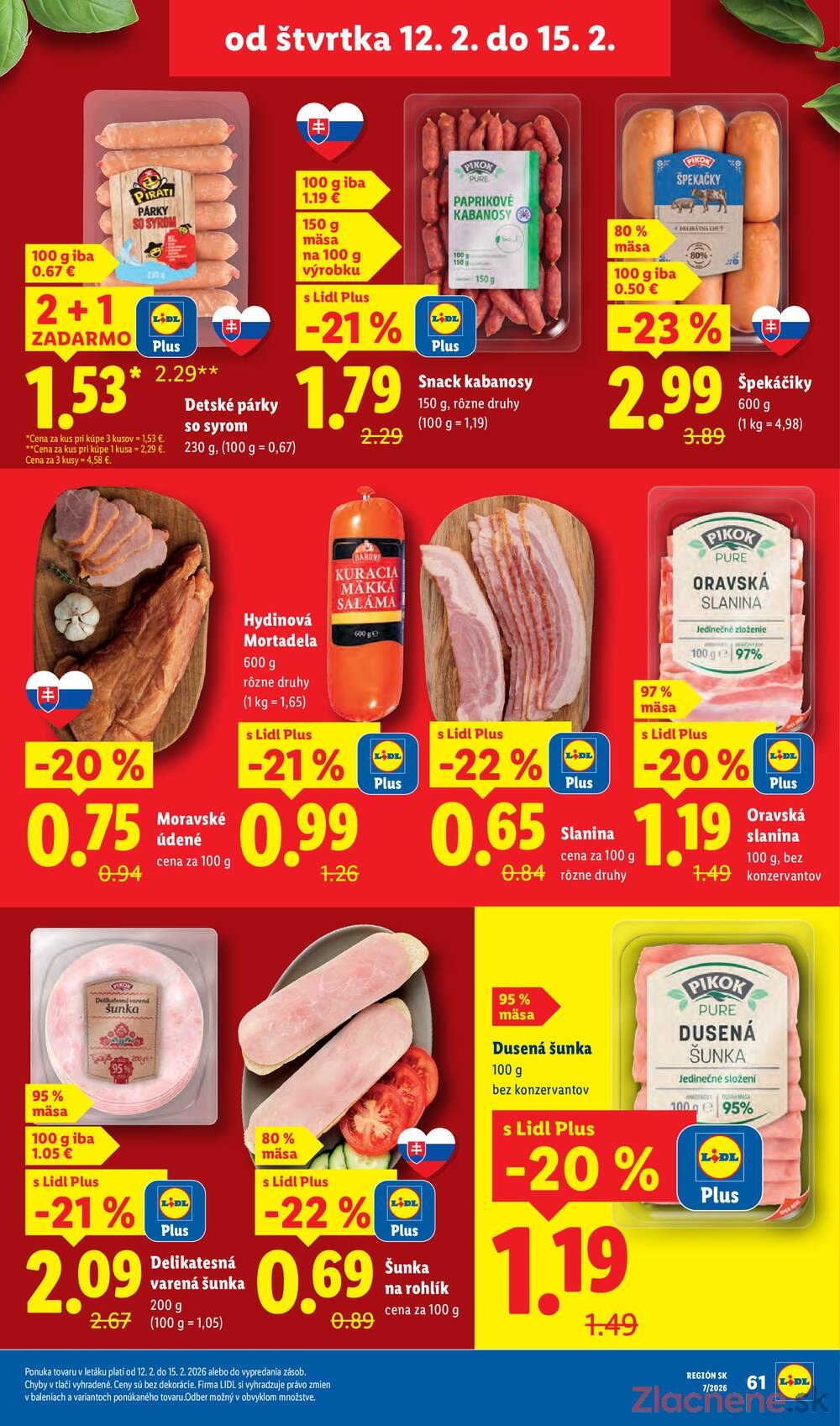 Lidl od štvrtka 12.2. - 15.2.