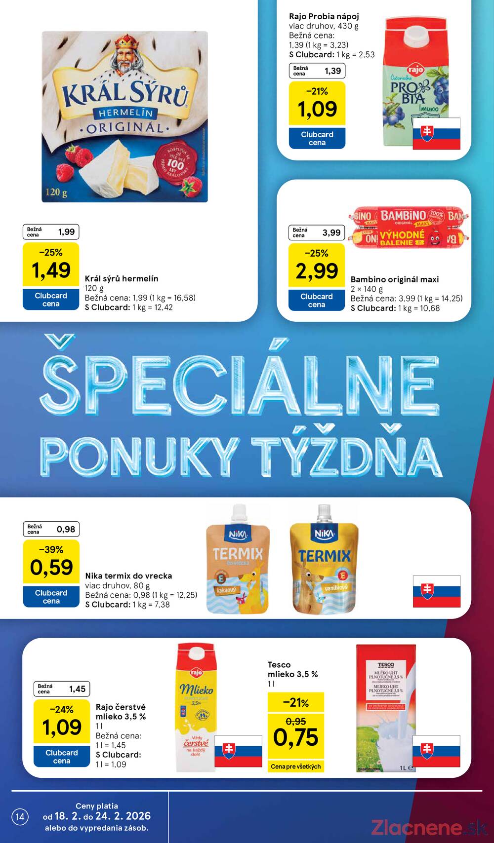 Leták Tesco - Tesco malé hypermarkety od 18.2. do 24.2.2026 - strana 14 Leták Tesco - Tesco malé hypermarkety od 18.2. do 24.2.2026 - strana 14