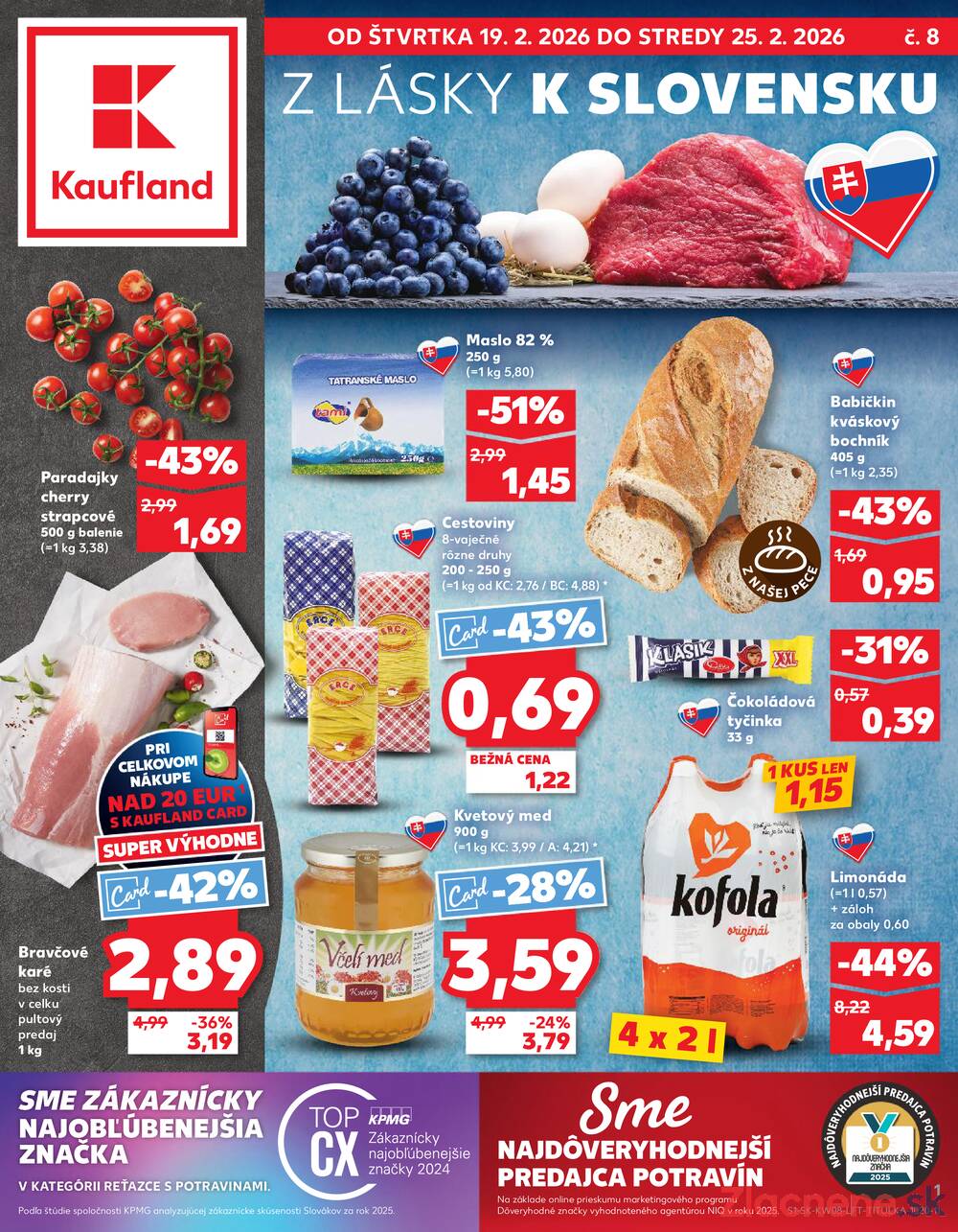 Leták Kaufland - Kaufland 19.2. - 25.2. - Kaufland Tvrdošín - strana 1