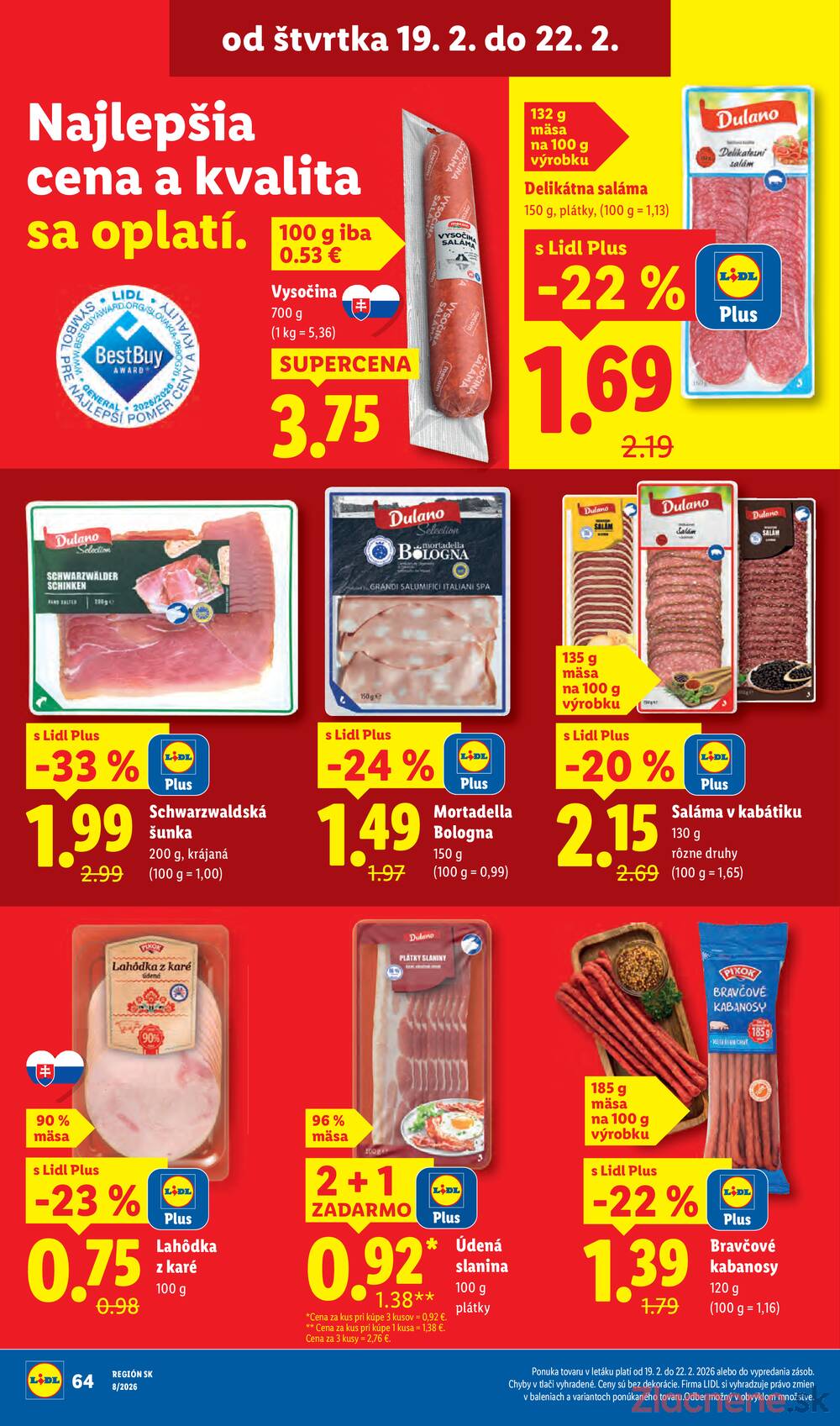 Lidl Štvrtok do 22.2.