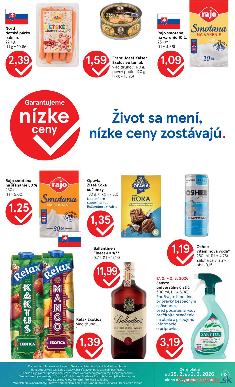 Leták Tesco - Tesco supermarkety od 25.2. do 3.3.2026 - strana 13 Leták Tesco - Tesco supermarkety od 25.2. do 3.3.2026 - strana 13