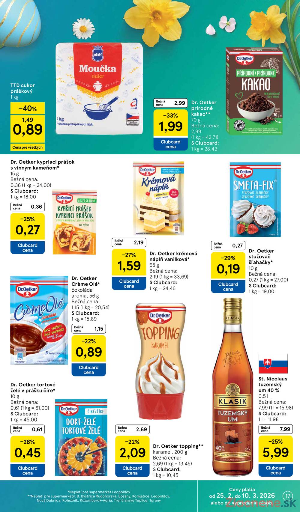 Tesco supermarkety od 25.2. do 3.3.2026