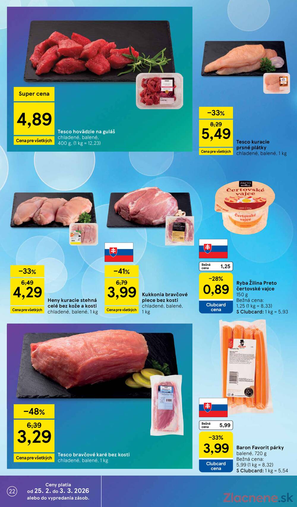 Leták Tesco - Tesco supermarkety od 25.2. do 3.3.2026 - strana 22
