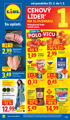 Leták Lidl 23.2. - 1.3.