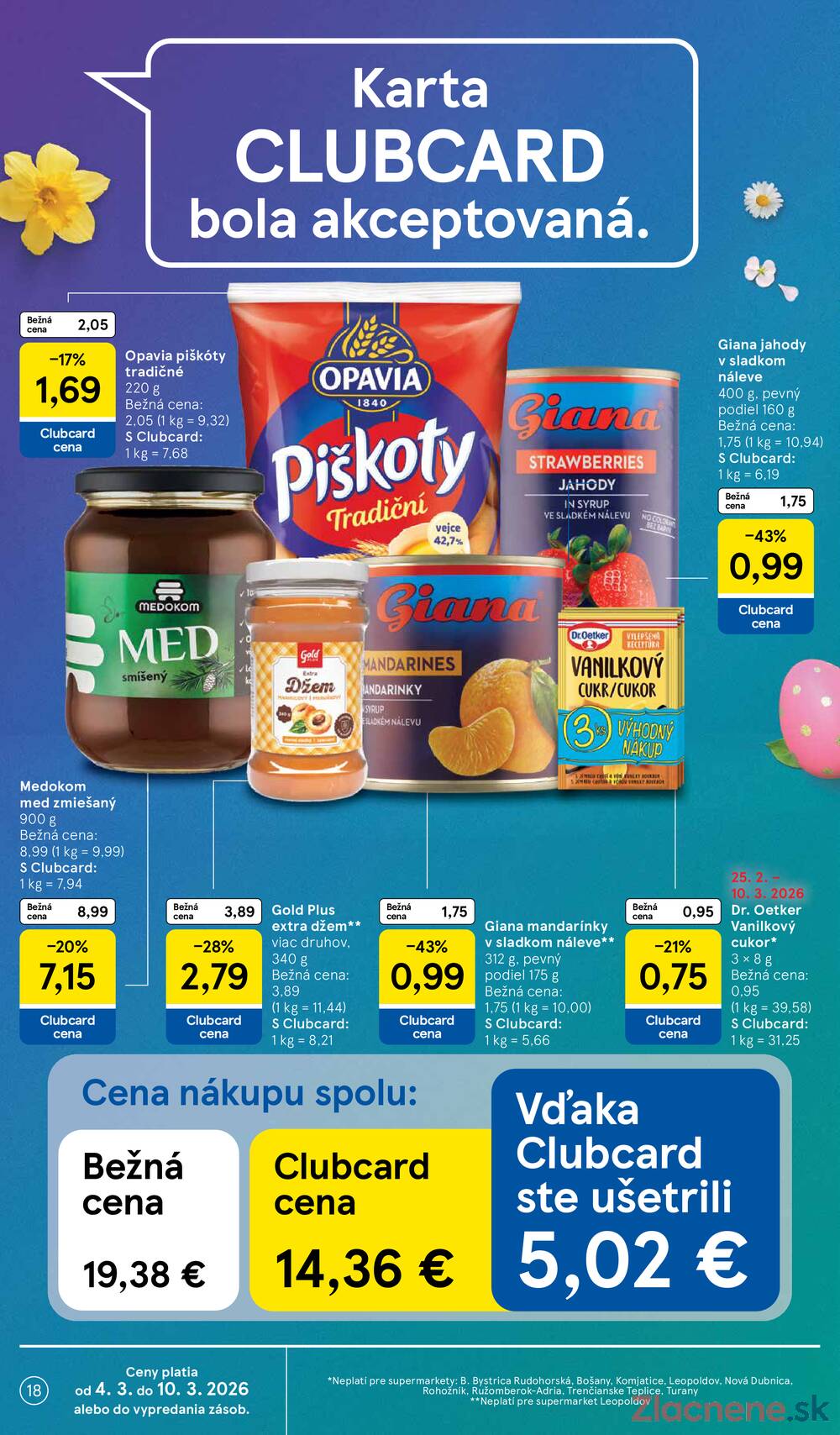 Tesco supermarkety od 4.3. do 10.3.2026