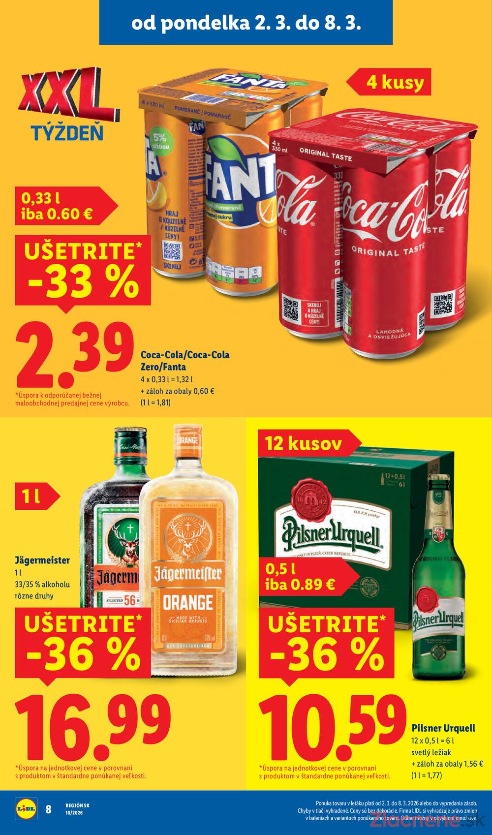 Lidl Pondělok 2.3. - 8.3.
