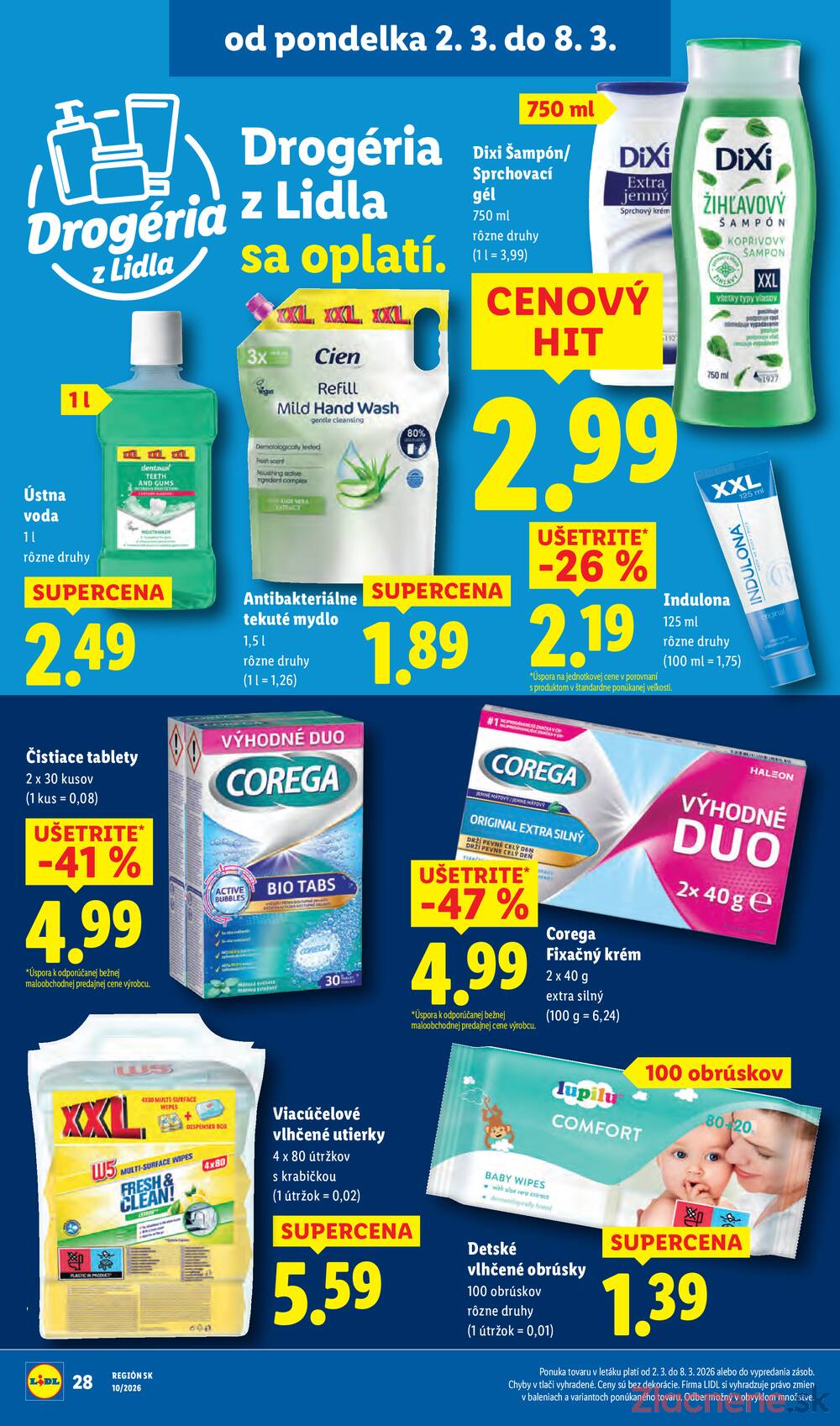 Lidl Pondělok 2.3. - 8.3.