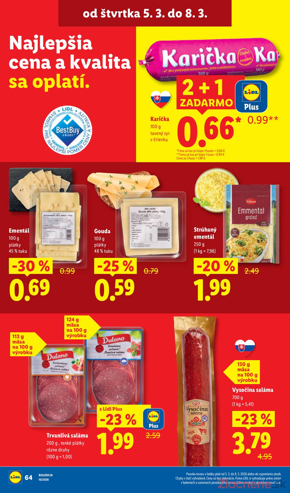 Lidl Pondělok 2.3. - 8.3.
