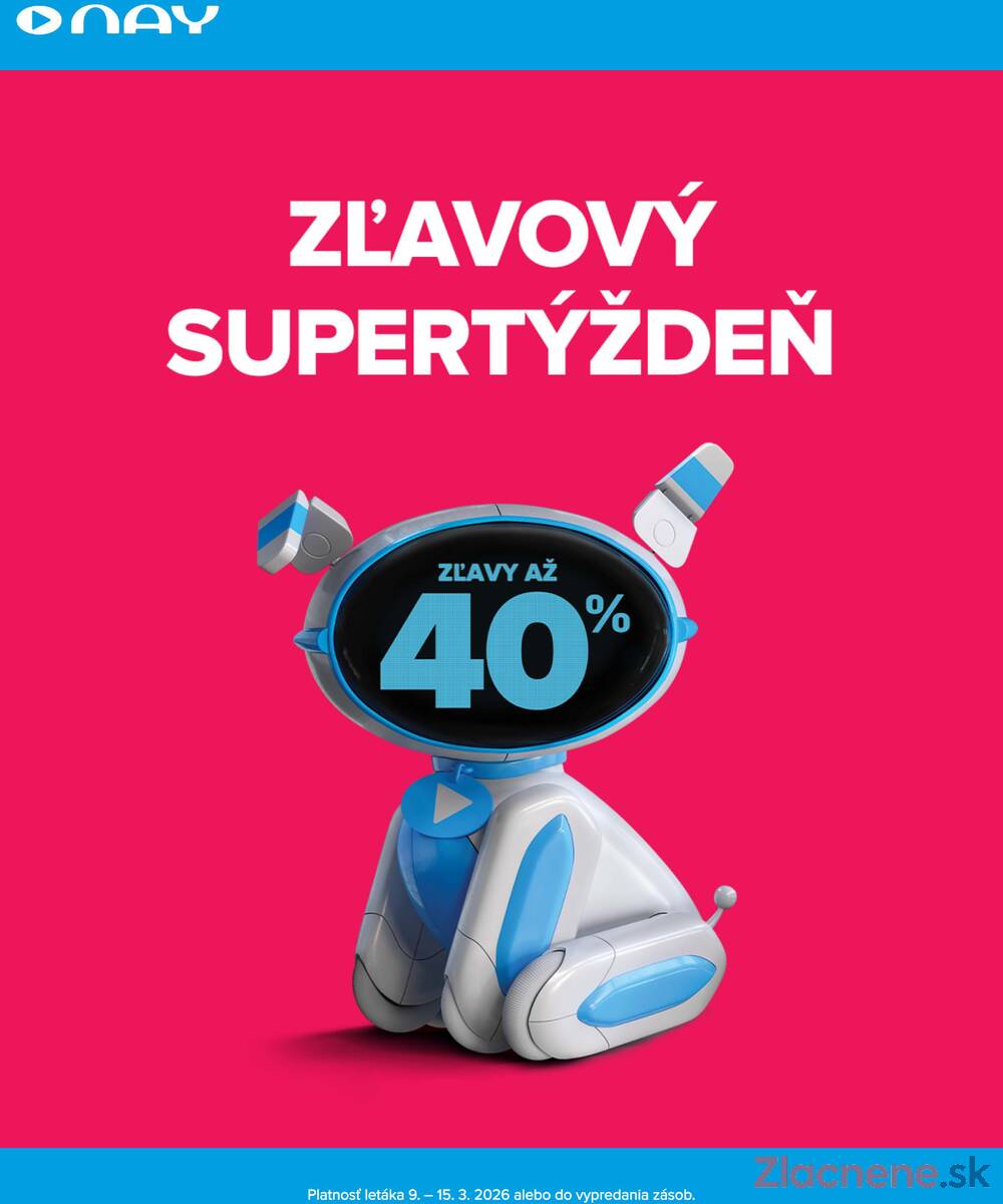 Leták NAY - NAY od 9.3. do 15.3.2026 - strana 1